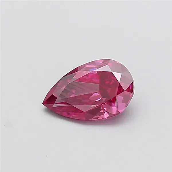 1.00ct Pear Lab Grown Diamond (Colour Fancy Vivid Pink, Clarity SI2, IGI Certified)