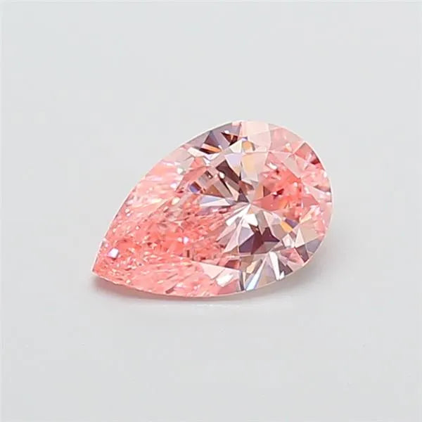 1.00ct Pear Lab Grown Diamond (Colour Fancy Vivid Pink, Clarity VVS2, IGI Certified)