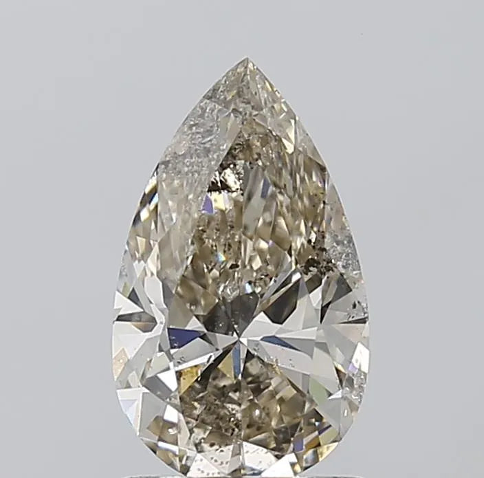 1.00ct Pear Natural Diamond (Colour L, Clarity SI2, HRD Certified)