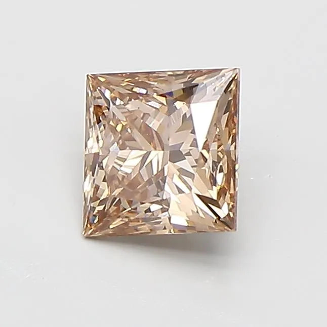 1.00ct Princess Lab Grown Diamond (Colour Fancy Brown, Clarity VS1, IGI Certified)