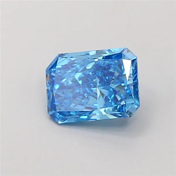 1.00ct Radiant Lab Grown Diamond (Colour Fancy Vivid Blue, Clarity VS2, IGI Certified)