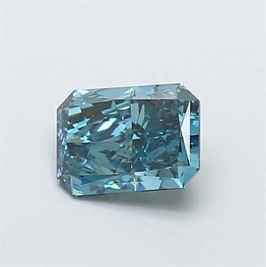 1.00ct Radiant Lab Grown Diamond (Colour Fancy Vivid Green Blue, Clarity VS1, IGI Certified)