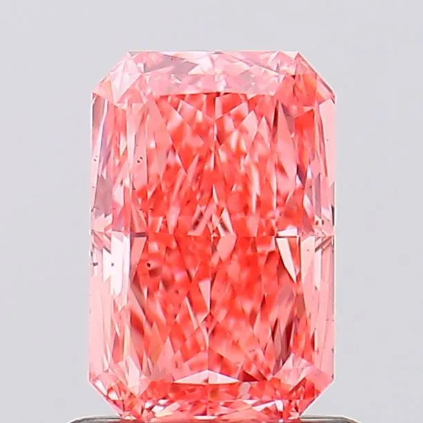 1.00ct Radiant Lab Grown Diamond (Colour Fancy Vivid Pink, Clarity VS2, IGI Certified)