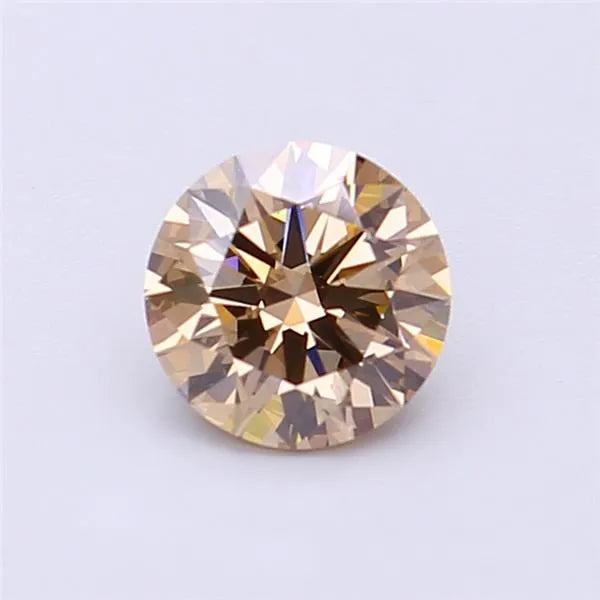 1.00ct Round Lab Grown Diamond (Colour Fancy Brown, Clarity VVS2, Cut VG, IGI Certified)