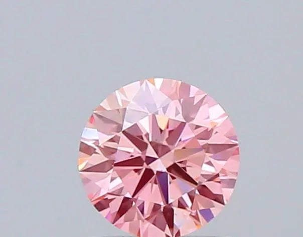 1.00ct Round Lab Grown Diamond (Colour Fancy Intense Pink, Clarity VS2, Cut ID, IGI Certified)