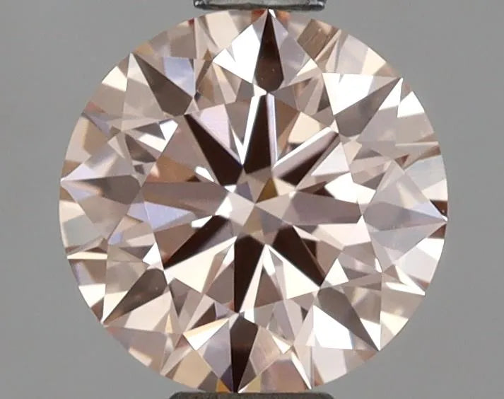 1.00ct Round Lab Grown Diamond (Colour Fancy Light Pink, Clarity VVS2, Cut ID, IGI Certified)