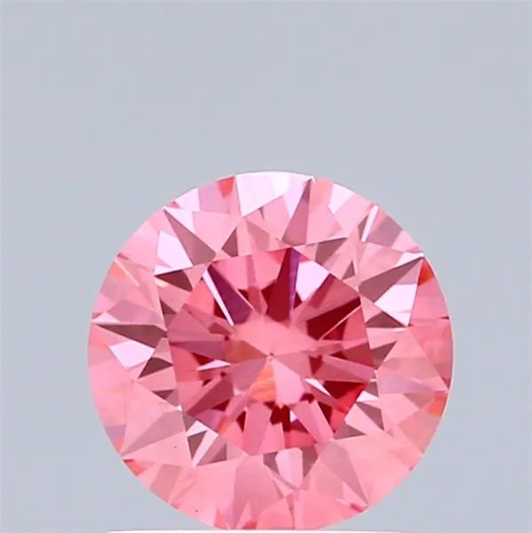 1.00ct Round Lab Grown Diamond (Colour Fancy Vivid Pink, Clarity VS1, Cut ID, IGI Certified)
