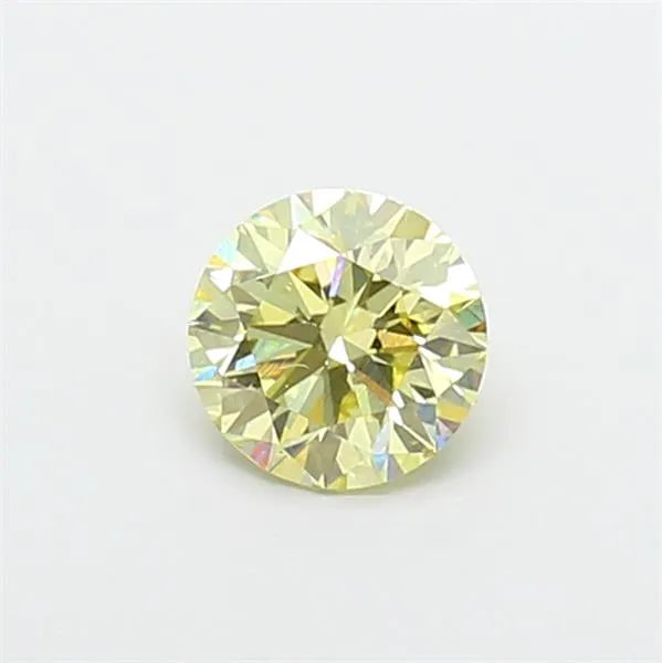 1.00ct Round Lab Grown Diamond (Colour Fancy Yellow, Clarity VS2, Cut EX, IGI Certified)