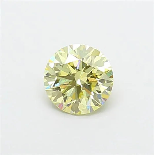 1.00ct Round Lab Grown Diamond (Colour Fancy Yellow, Clarity VS2, Cut EX, IGI Certified)