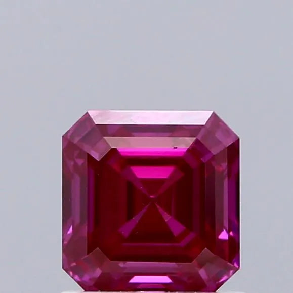 1.01ct Asscher Lab Grown Diamond (Colour Fancy Deep Pink, Clarity VS1, IGI Certified)
