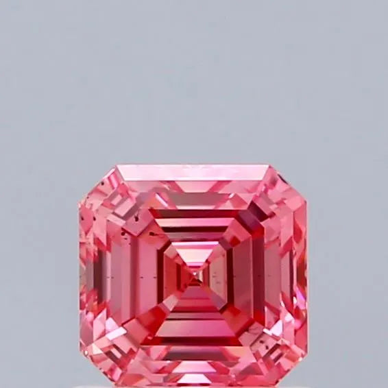 1.01ct Asscher Lab Grown Diamond (Colour Fancy Vivid Pink, Clarity SI1, IGI Certified)