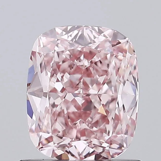 1.01ct Cushion brilliant Lab Grown Diamond (Colour Fancy Intense Brownish Pink, Clarity VVS2, IGI Certified)