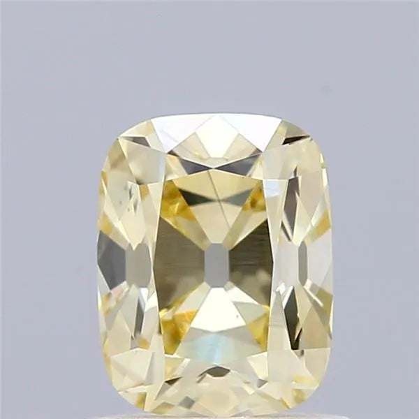 1.01ct Cushion brilliant Lab Grown Diamond (Colour Fancy Light Yellow, Clarity VS2, IGI Certified)