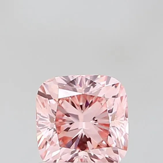 1.01ct Cushion brilliant Lab Grown Diamond (Colour Fancy Vivid Pink, Clarity VS2, IGI Certified)