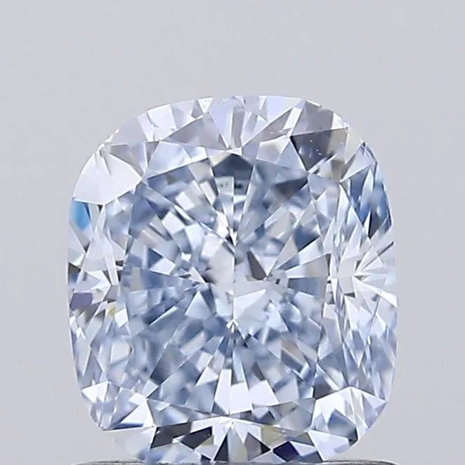 1.01ct Cushion modified Lab Grown Diamond (Colour Fancy Blue, Clarity VS1, IGI Certified)