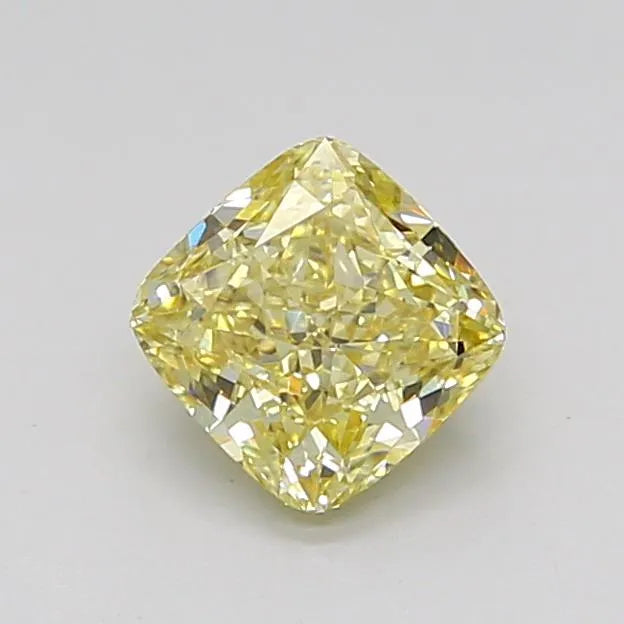 1.01ct Cushion modified Lab Grown Diamond (Colour Fancy Light Yellow, Clarity VS2, IGI Certified)