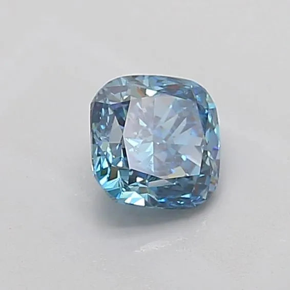 1.01ct Cushion modified Lab Grown Diamond (Colour Fancy Vivid Blue, Clarity SI1, IGI Certified)