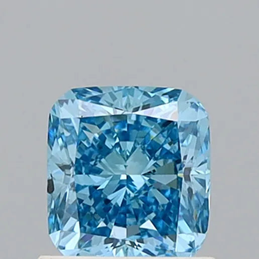 1.01ct Cushion modified Lab Grown Diamond (Colour Fancy Vivid Blue, Clarity SI2, IGI Certified)