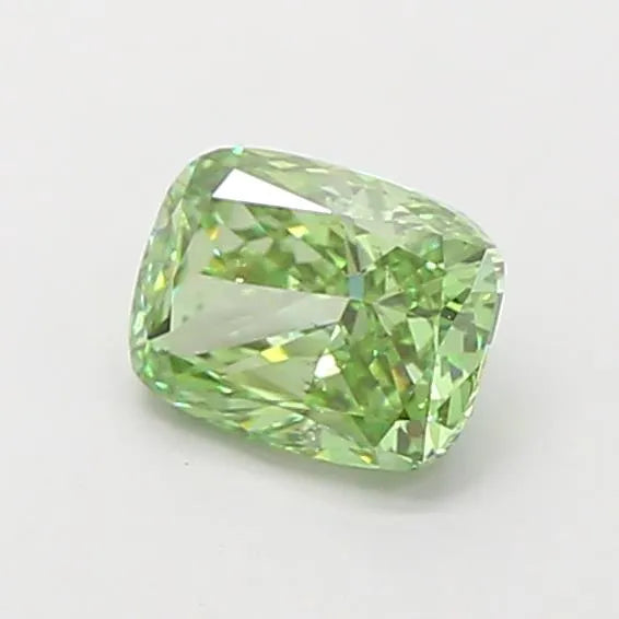 1.01ct Cushion modified Lab Grown Diamond (Colour Fancy Vivid Green, Clarity SI1, IGI Certified)