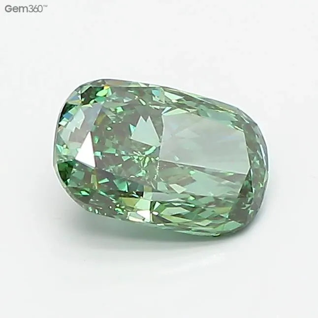 1.01ct Cushion modified Lab Grown Diamond (Colour Fancy Vivid Green, Clarity VS1, IGI Certified)