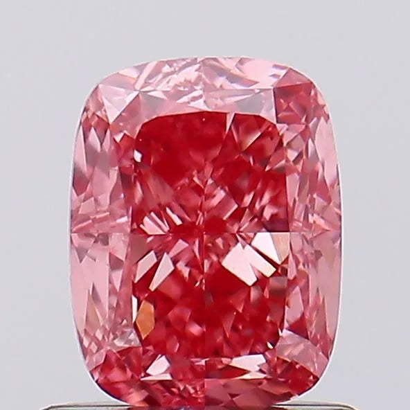 1.01ct Cushion modified Lab Grown Diamond (Colour Fancy Vivid Pink, Clarity VS1, IGI Certified)