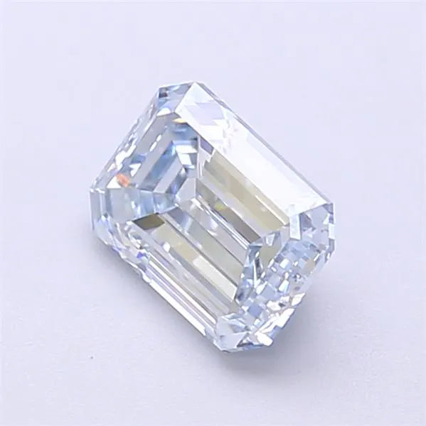 1.01ct Emerald Lab Grown Diamond (Colour Fancy Light Blue, Clarity VVS1, IGI Certified)