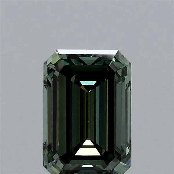 1.01ct Emerald Lab Grown Diamond (Colour Fancy Vivid Green, Clarity VVS2, IGI Certified)