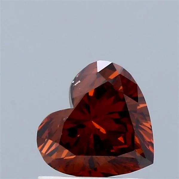 1.01ct Heart Lab Grown Diamond (Colour Fancy Brown, Clarity VS1, IGI Certified)