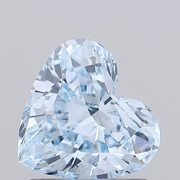 1.01ct Heart Lab Grown Diamond (Colour Fancy Intense Blue, Clarity VS2, IGI Certified)
