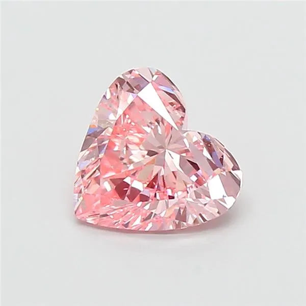 1.01ct Heart Lab Grown Diamond (Colour Fancy Intense Pink, Clarity VVS2, IGI Certified)