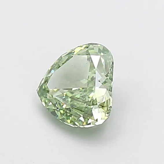 1.01ct Heart Lab Grown Diamond (Colour Fancy Vivid Green, Clarity SI1, IGI Certified)