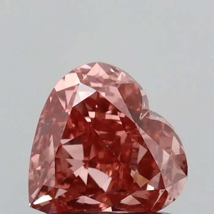 1.01ct Heart Lab Grown Diamond (Colour Fancy Vivid Pink, Clarity VS2, IGI Certified)