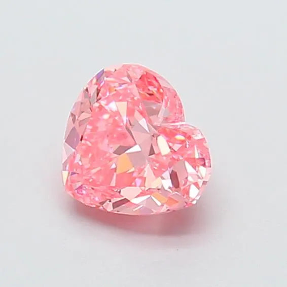 1.01ct Heart Lab Grown Diamond (Colour Fancy Vivid Pink, Clarity VVS2, IGI Certified)