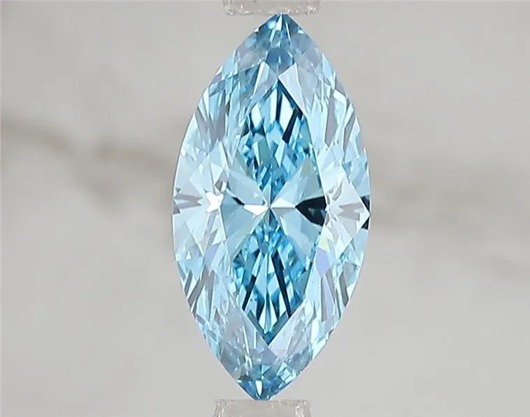 1.01ct Marquise Lab Grown Diamond (Colour Fancy Vivid Blue, Clarity VS2, IGI Certified)