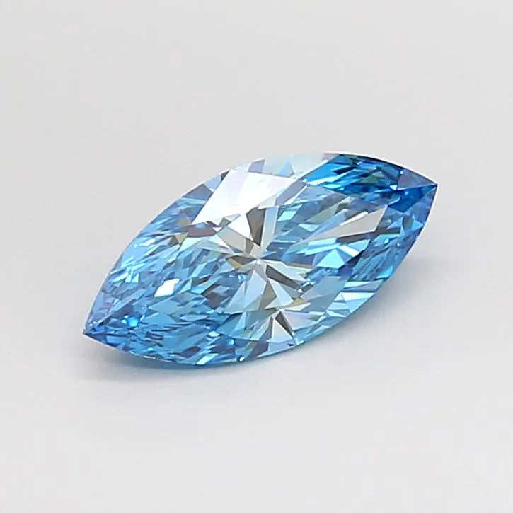 1.01ct Marquise Lab Grown Diamond (Colour Fancy Vivid Blue, Clarity VVS2, IGI Certified)
