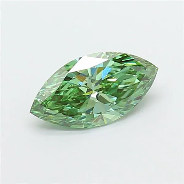 1.01ct Marquise Lab Grown Diamond (Colour Fancy Vivid Green, Clarity SI1, IGI Certified)