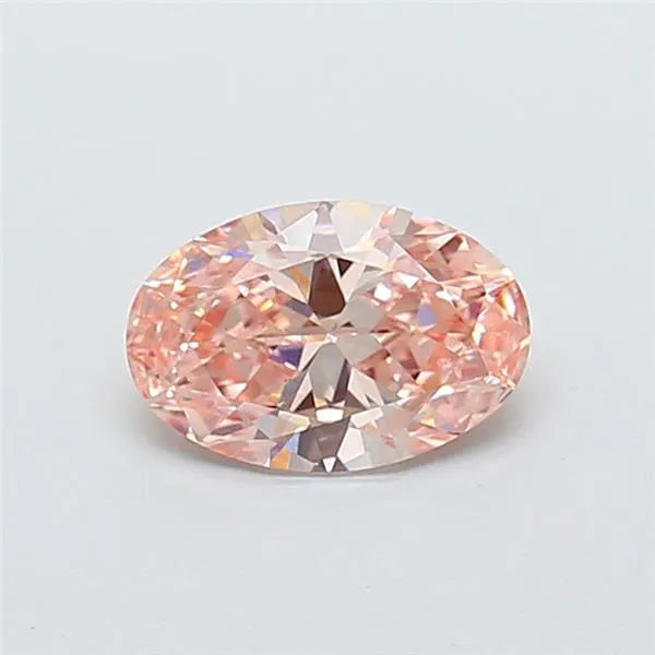 1.01ct Oval Lab Grown Diamond (Colour Fancy Brownish Pink, Clarity VS2, IGI Certified)