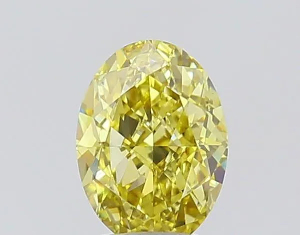 1.01ct Oval Lab Grown Diamond (Colour Fancy Intense Yellow, Clarity VVS2, IGI Certified)