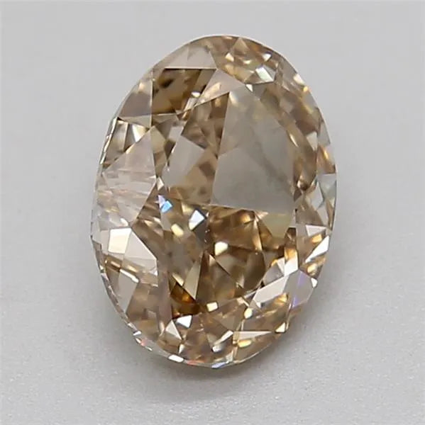 1.01ct Oval Lab Grown Diamond (Colour Fancy Light Yellow Brown, Clarity VS1, IGI Certified)