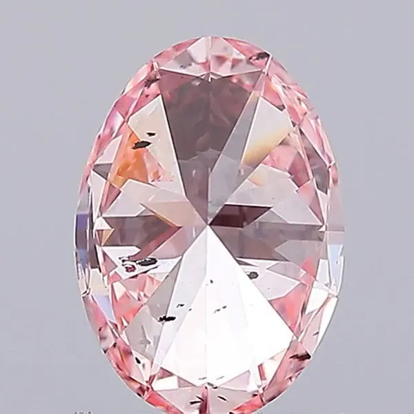 1.01ct Oval Lab Grown Diamond (Colour Fancy Vivid Pink, Clarity SI2, IGI Certified)