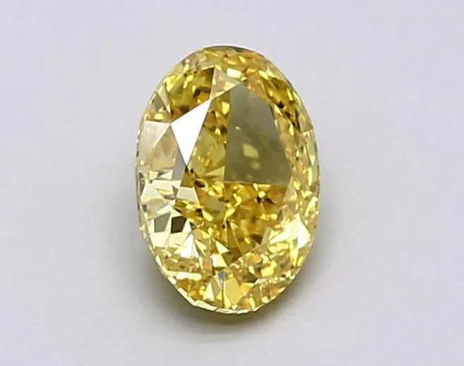 1.01ct Oval Lab Grown Diamond (Colour Fancy Vivid Yellow, Clarity VS1, IGI Certified)