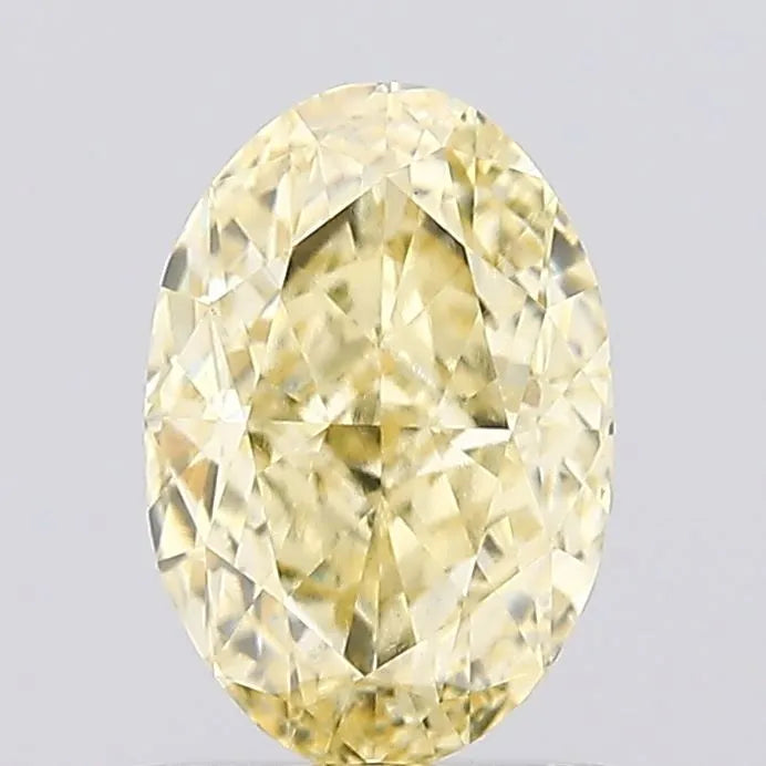1.01ct Oval Lab Grown Diamond (Colour Fancy Yellow, Clarity VVS2, IGI Certified)