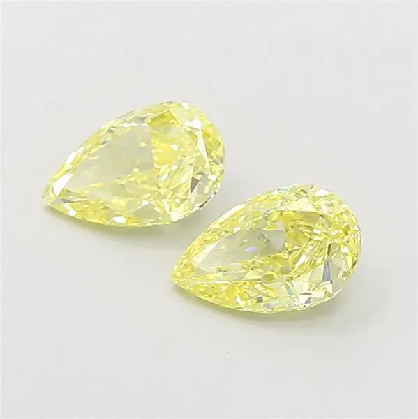 1.01ct Pear Lab Grown Diamond (Colour Fancy Intense Yellow, Clarity VVS2, IGI Certified)