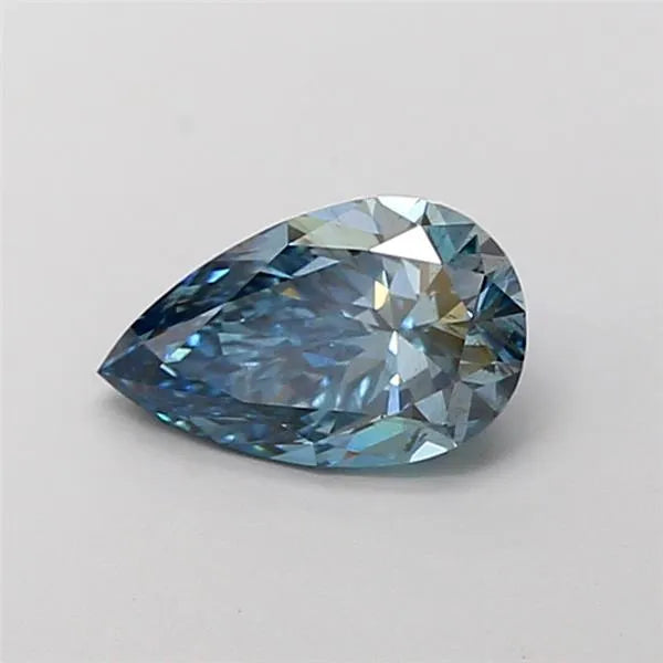 1.01ct Pear Lab Grown Diamond (Colour Fancy Vivid Blue, Clarity VS2, IGI Certified)