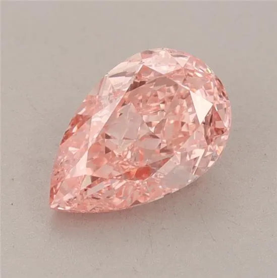 1.01ct Pear Lab Grown Diamond (Colour Fancy Vivid Pink, Clarity VS1, IGI Certified)