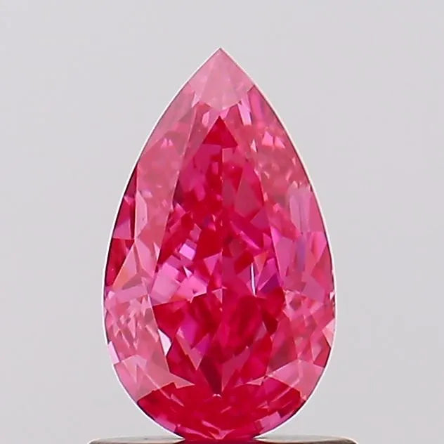 1.01ct Pear Lab Grown Diamond (Colour Fancy Vivid Pink, Clarity VS2, IGI Certified)