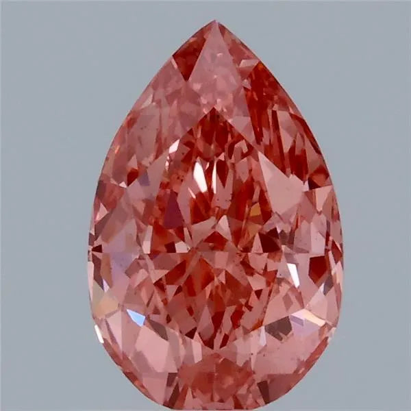 1.01ct Pear Lab Grown Diamond (Colour Fancy Vivid Pink, Clarity VS2, IGI Certified)