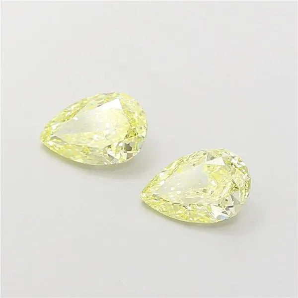 1.01ct Pear Lab Grown Diamond (Colour Fancy Yellow, Clarity VVS2, IGI Certified)