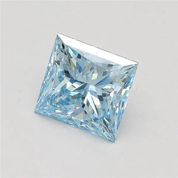 1.01ct Princess Lab Grown Diamond (Colour Fancy Intense Blue, Clarity VS2, IGI Certified)