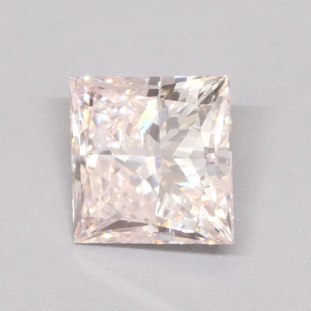 1.01ct Princess Lab Grown Diamond (Colour Fancy Pink, Clarity VS1, IGI Certified)